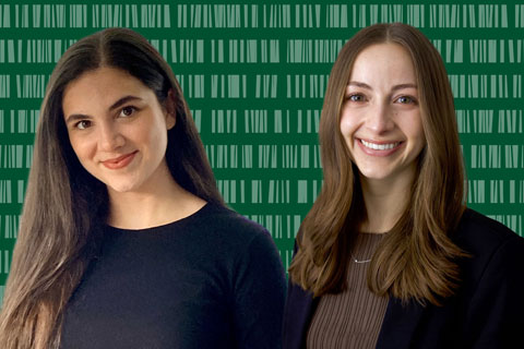 Portraits of Sophia Gonzalez and Chloe DiCamillo