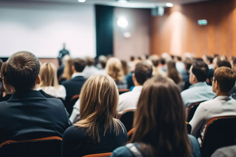 People sitting at a conference